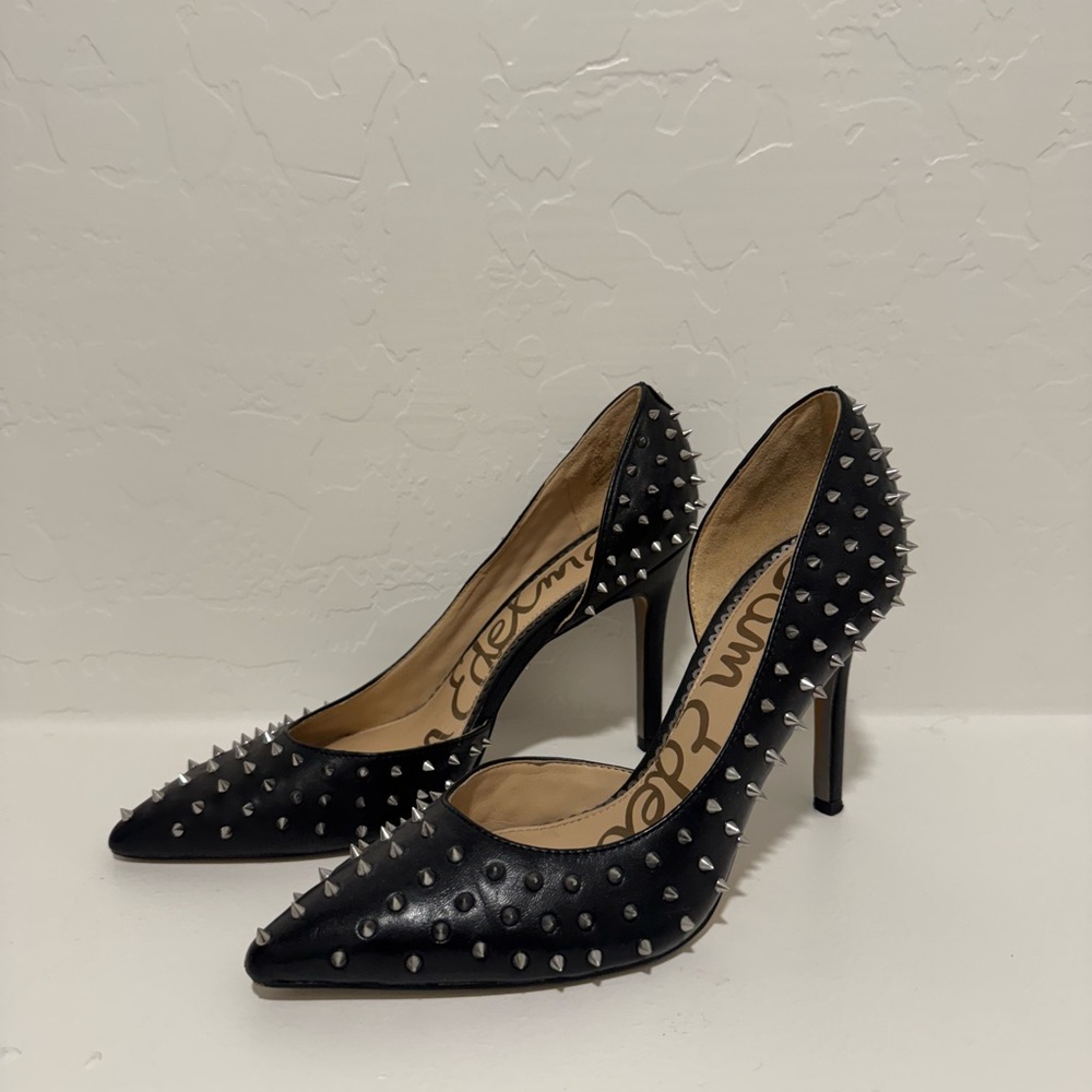 Sam Edelman Black Studded Heels